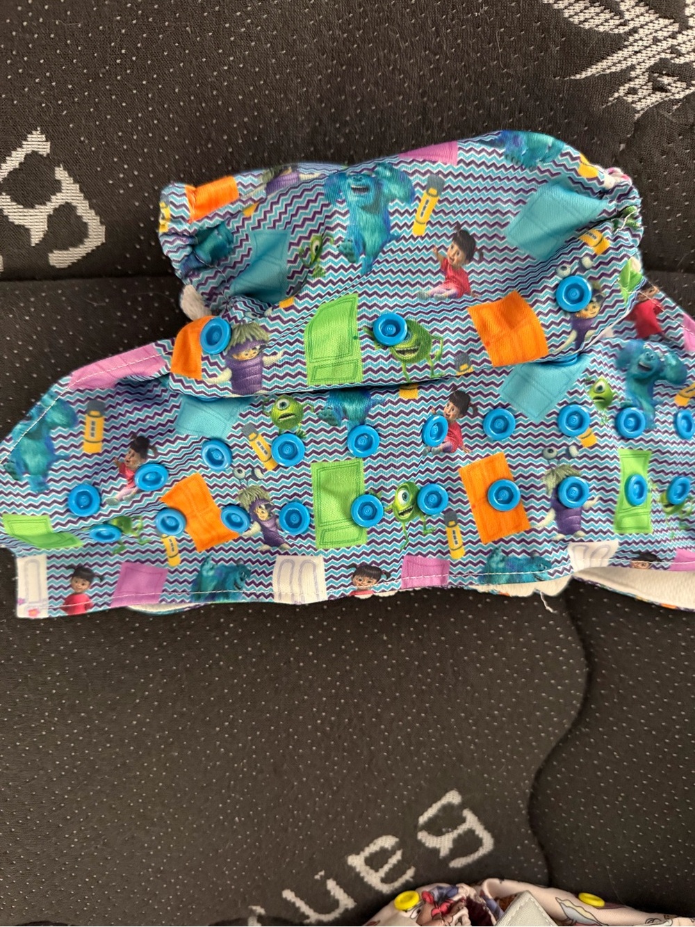 Monsters Inc Kids Adjustable clothe Diaper - Blue